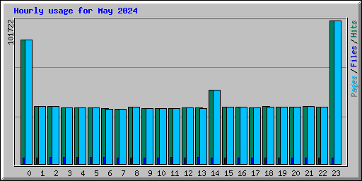 Hourly usage for May 2024