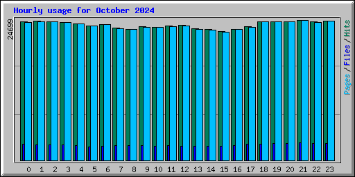 Hourly usage for October 2024