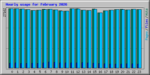 Hourly usage for February 2026