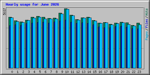 Hourly usage for June 2026
