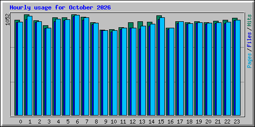 Hourly usage for October 2026
